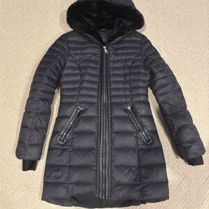 Pajar Canada Women's Black Puffer Coat with Hood Sz S